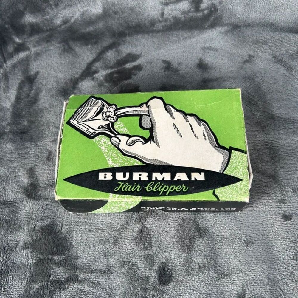 Vintage Antique Burman Hair Clippers with Box